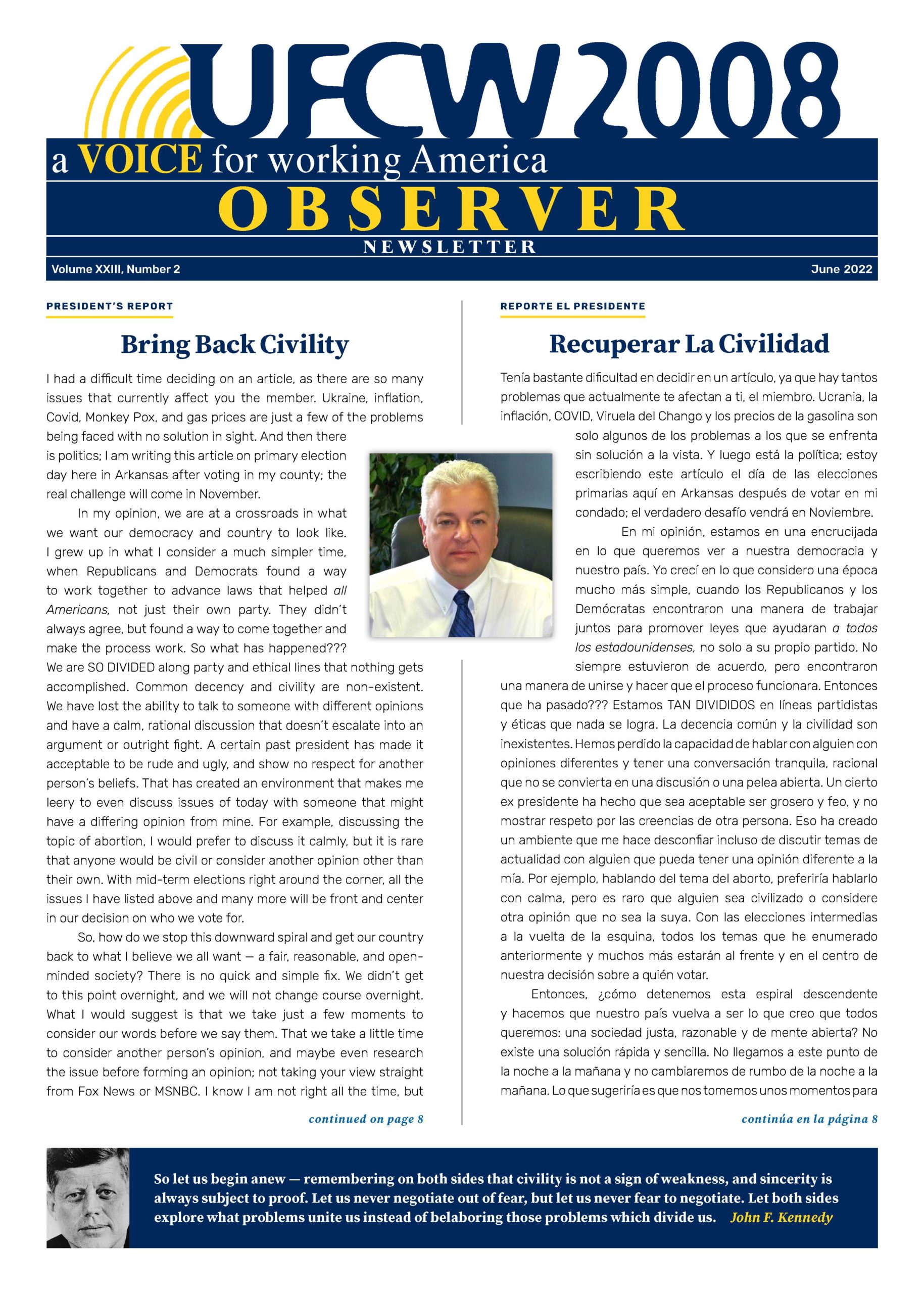 June 2022 Observer Newsletter